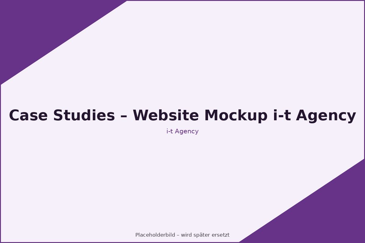 Mockup zur Case Study Case Studies