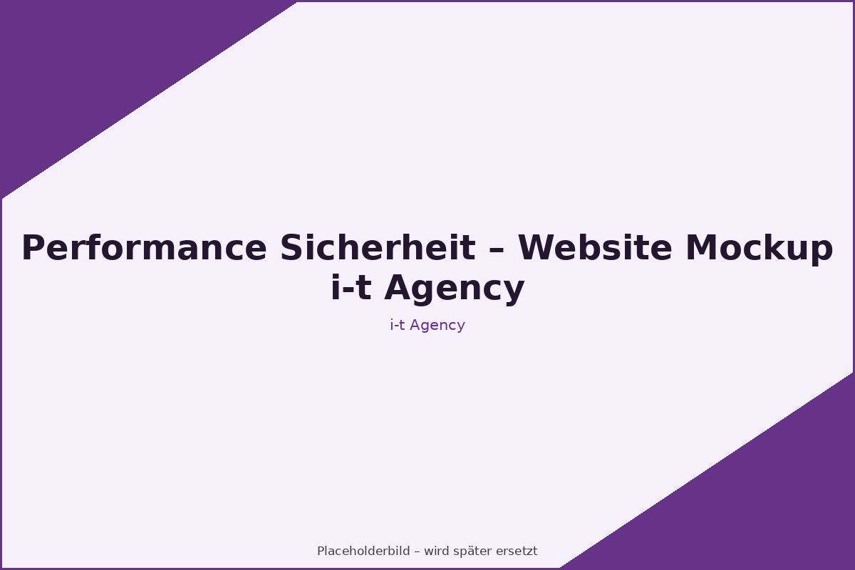 Illustration zu Performance & Sicherheit