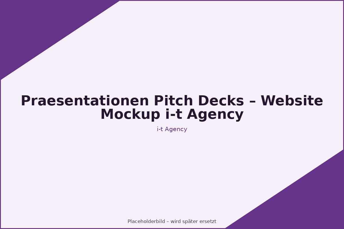 Illustration zu Präsentationen & Pitch Decks