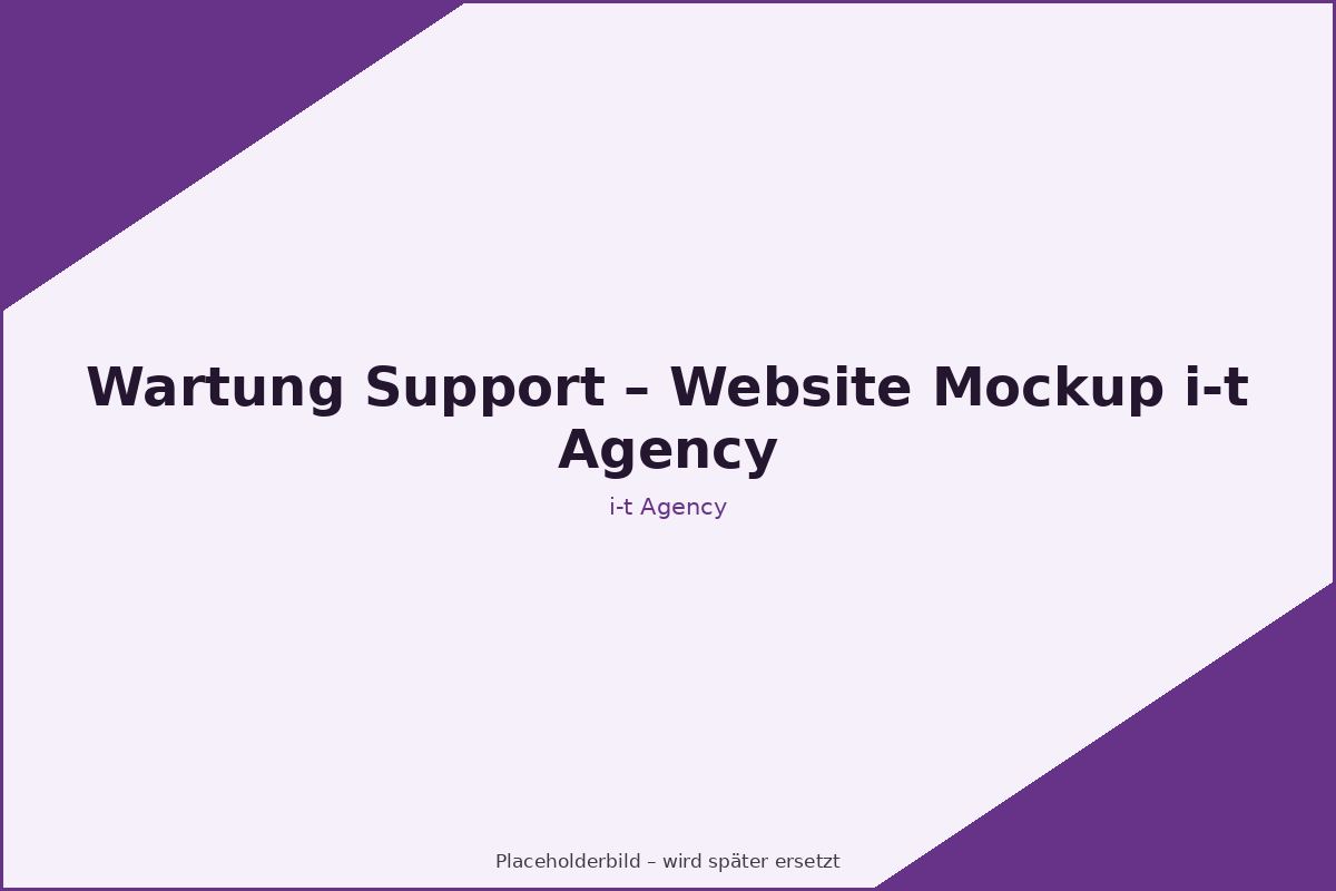 Illustration zu Wartung & Support